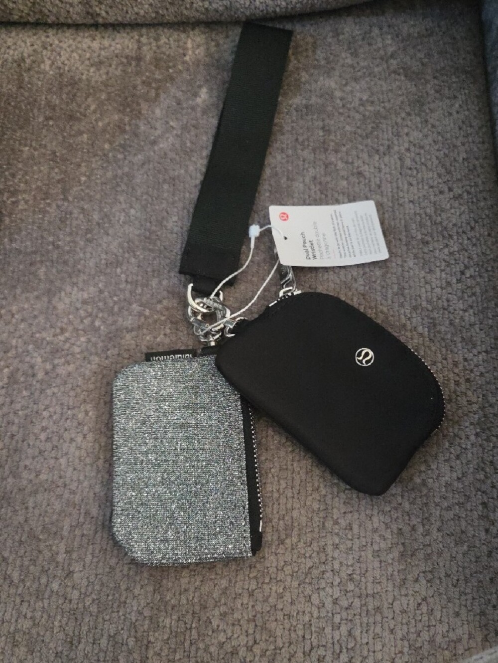 Lululemon Glitter Dual Pouch Wristlet